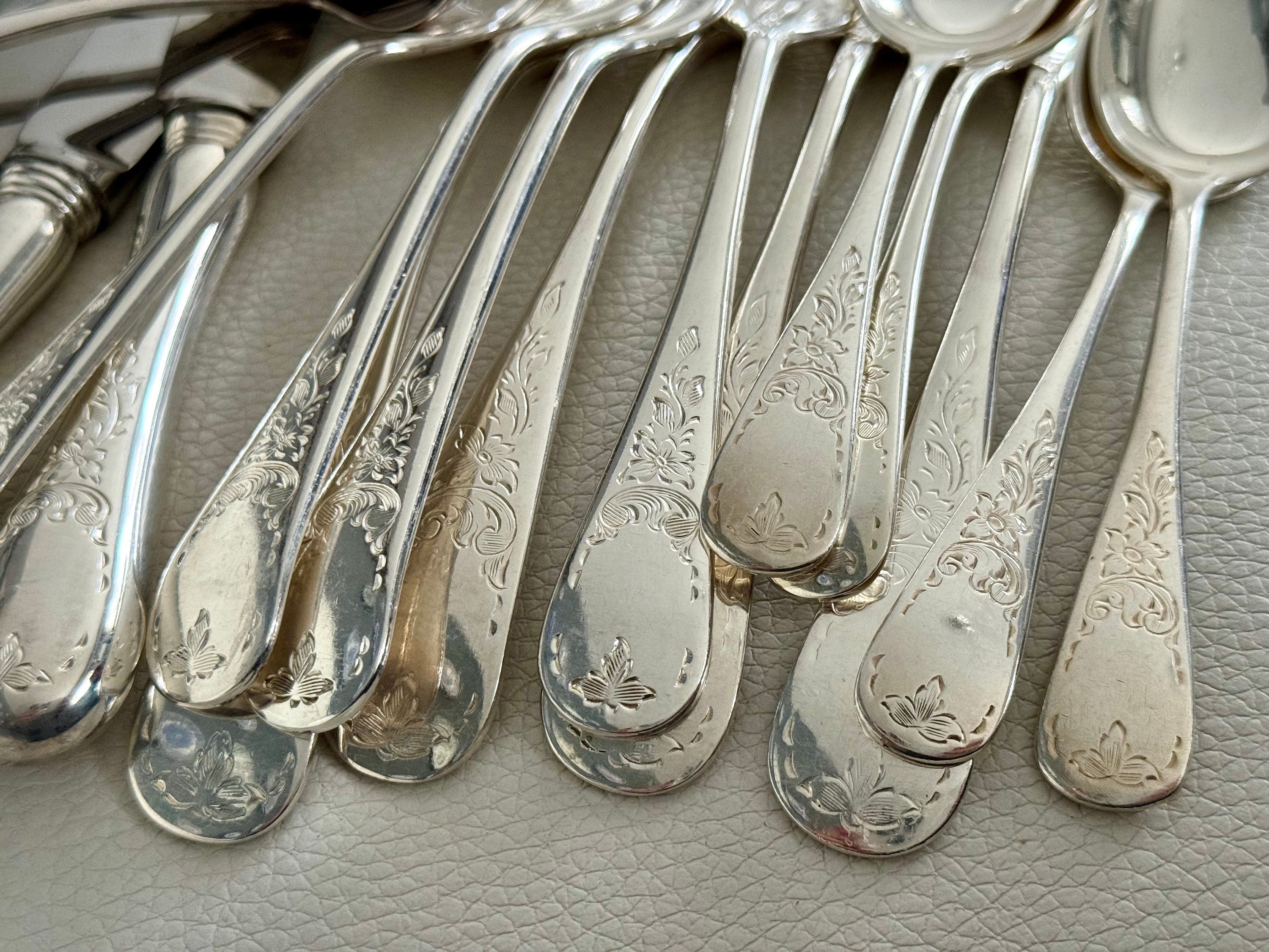 Vintage Birks Regency - Silver Plated - Queen Mary - Complete Set for 6 or 12 Persons