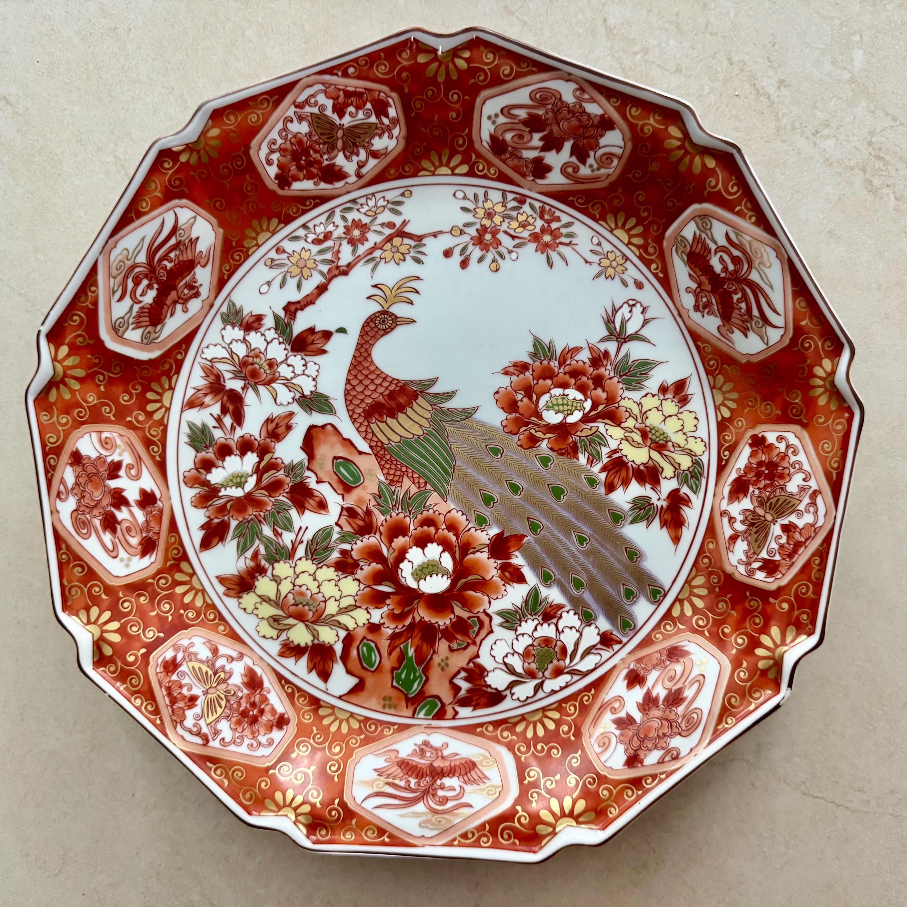 Vintage Mixed Chinoiserie & Imari Style Wall Plate Gallery – Set of 9