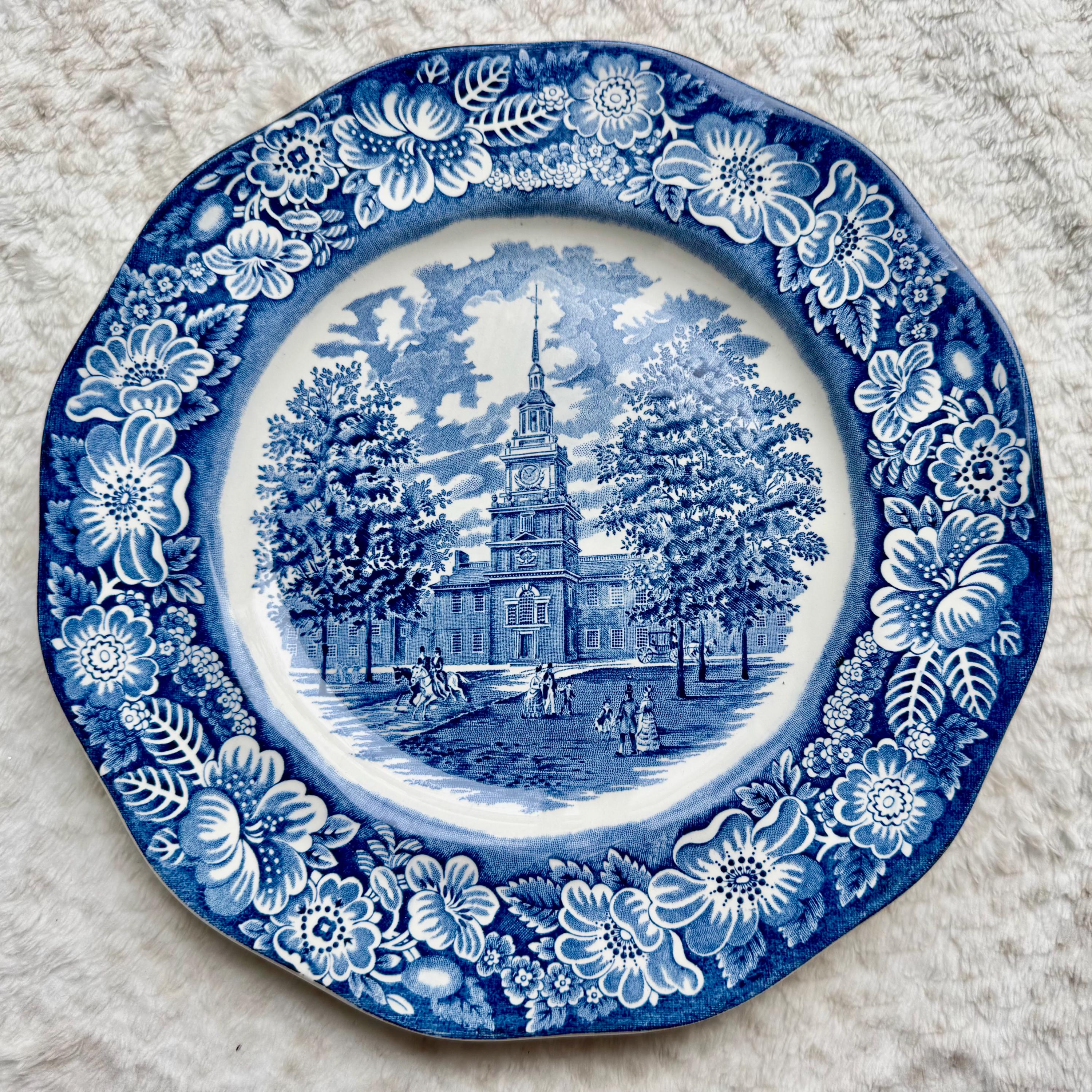 Vintage-Inspired Blue & White Dinner Plates — Mix Match Your Favorites — Made in England