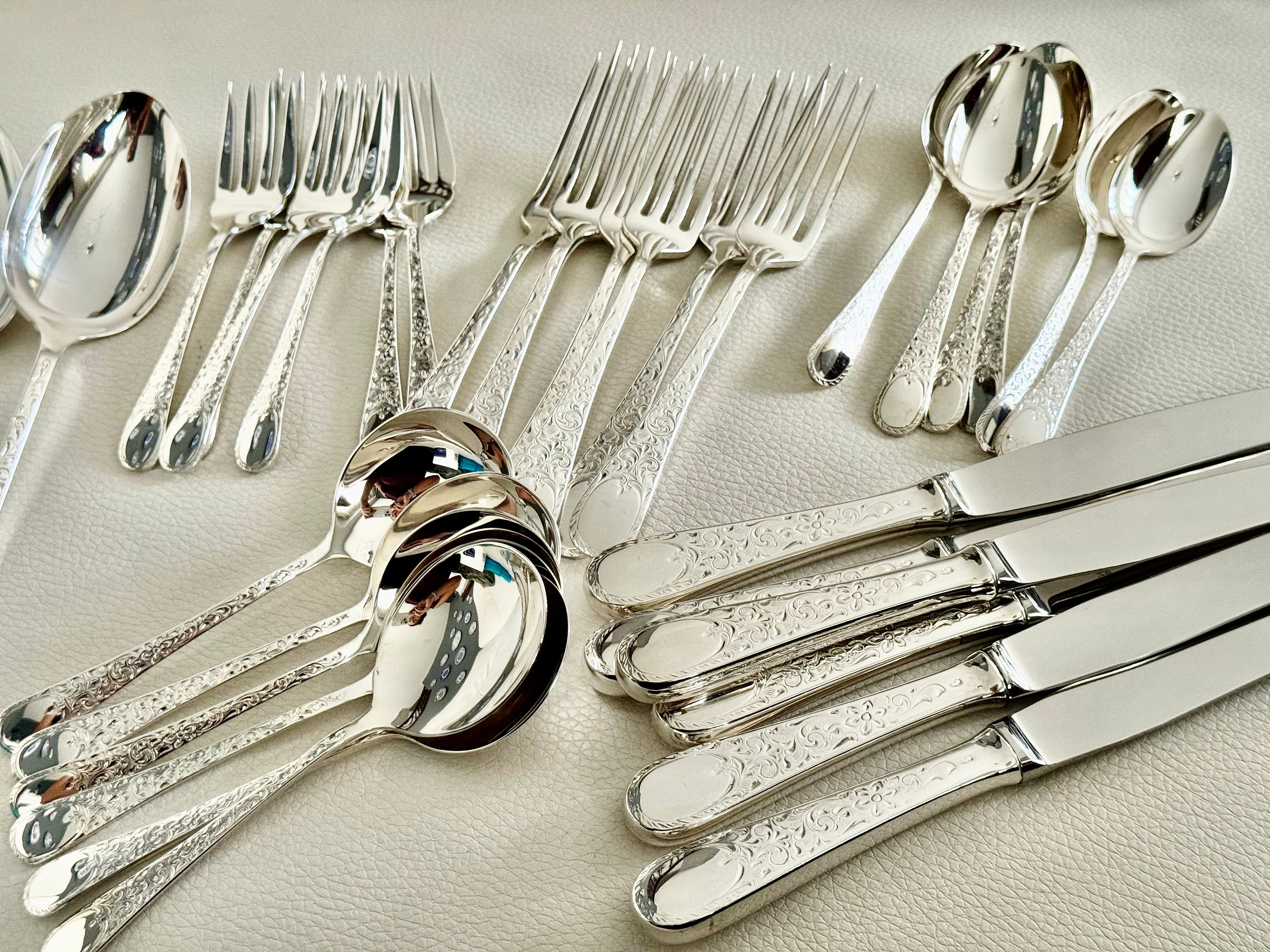 Vintage Birks Regency — Silver Plated — Carillon — Luncheon Set for Two Persons 8pcs