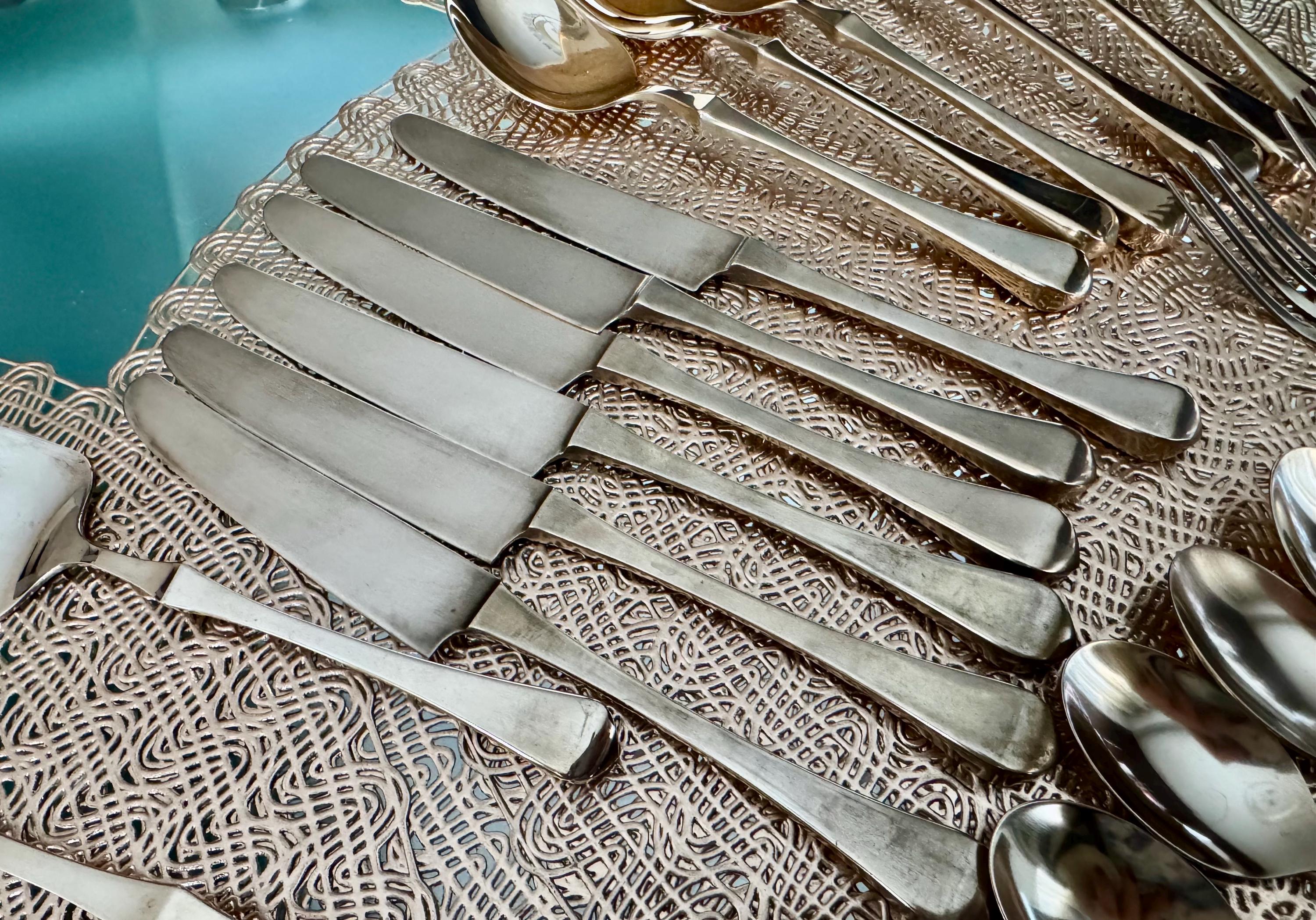 Vintage Brass Complete Flatware Set for 6 Persons Plus Extras - Thailand - 28 Items