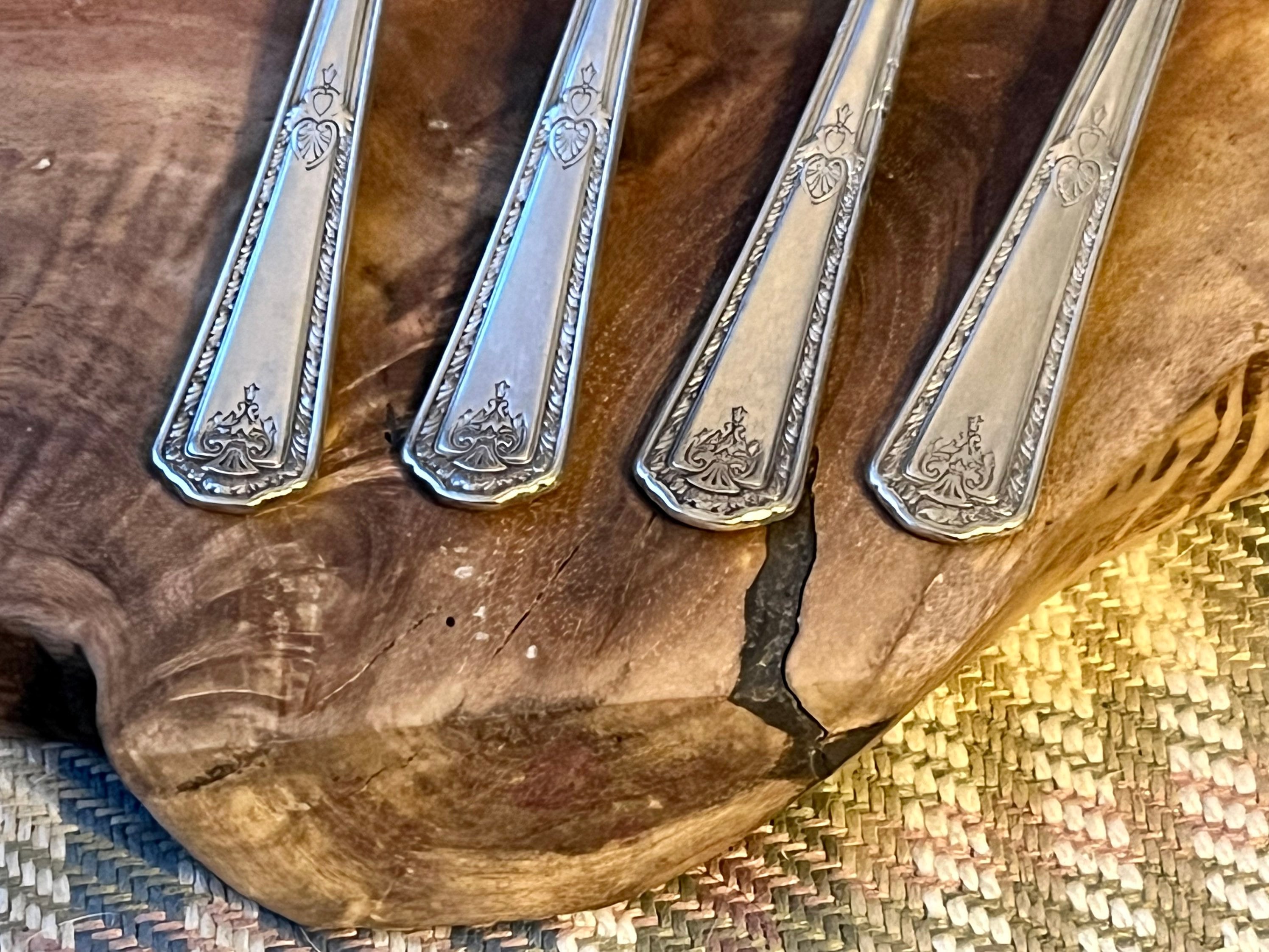 Vintage Spoons Bulk Set – Silverplate Dessert Spoons – Mixed Patterns – Wedding Tea Party Tableware