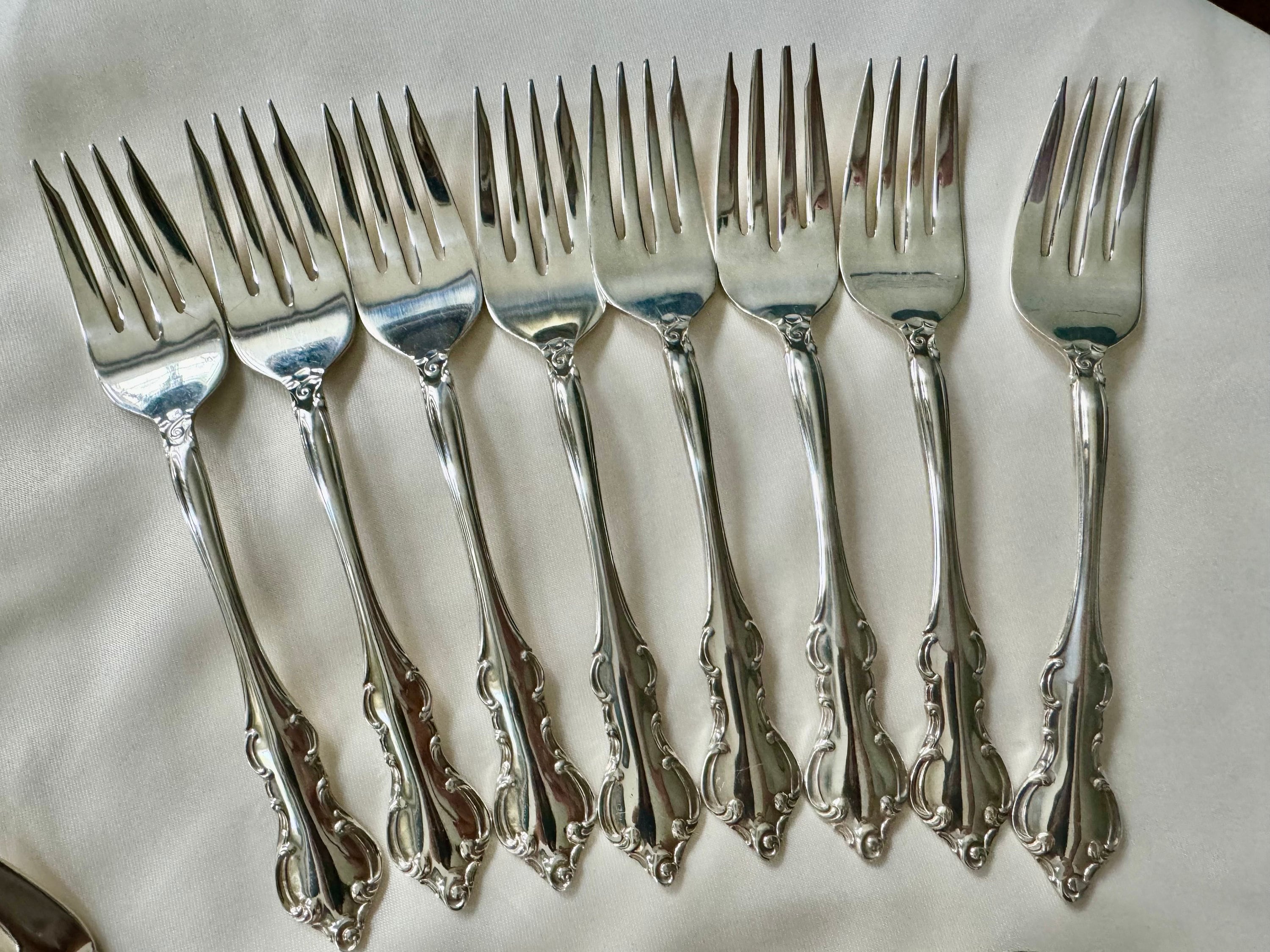 Vintage International Silver Co. Silver-Plated Flatware Set – Service for 12 (62 Pieces) in Storage Chest