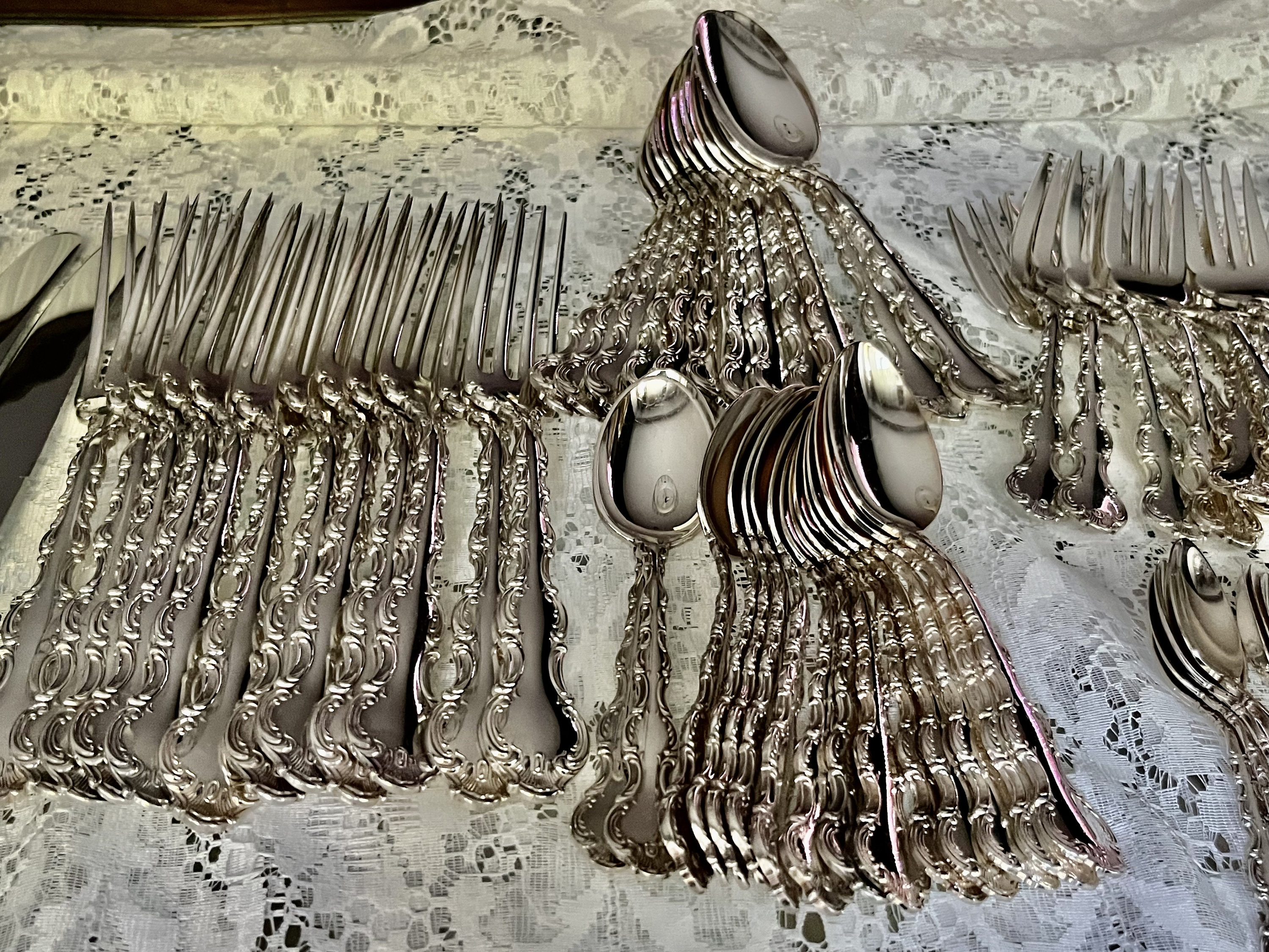 Vintage Birks Regency Silver-Plated Flatware Set – Louis De France Service for 4