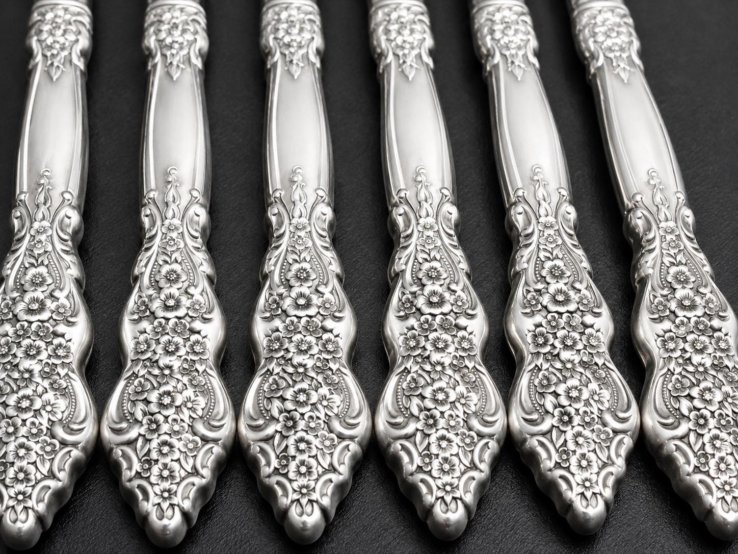 Vintage 1847 Rogers Bros Silver Renaissance Silverplate Flatware Set For 12 — 66 Pieces