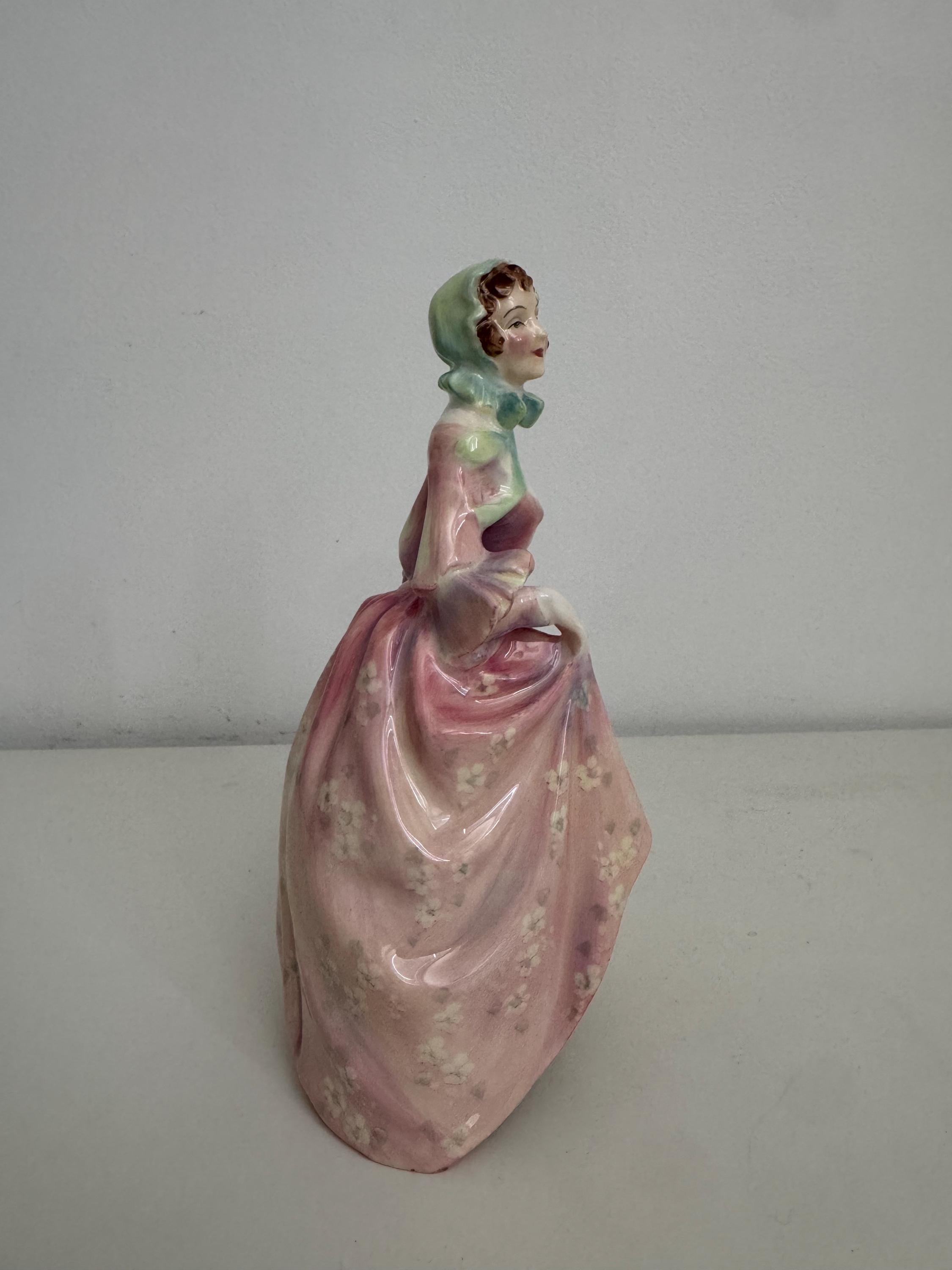 Vintage Royal Doulton Suzette HN 2026 Figurine Leslie Harradine 1949–1959 English Bone China Lady