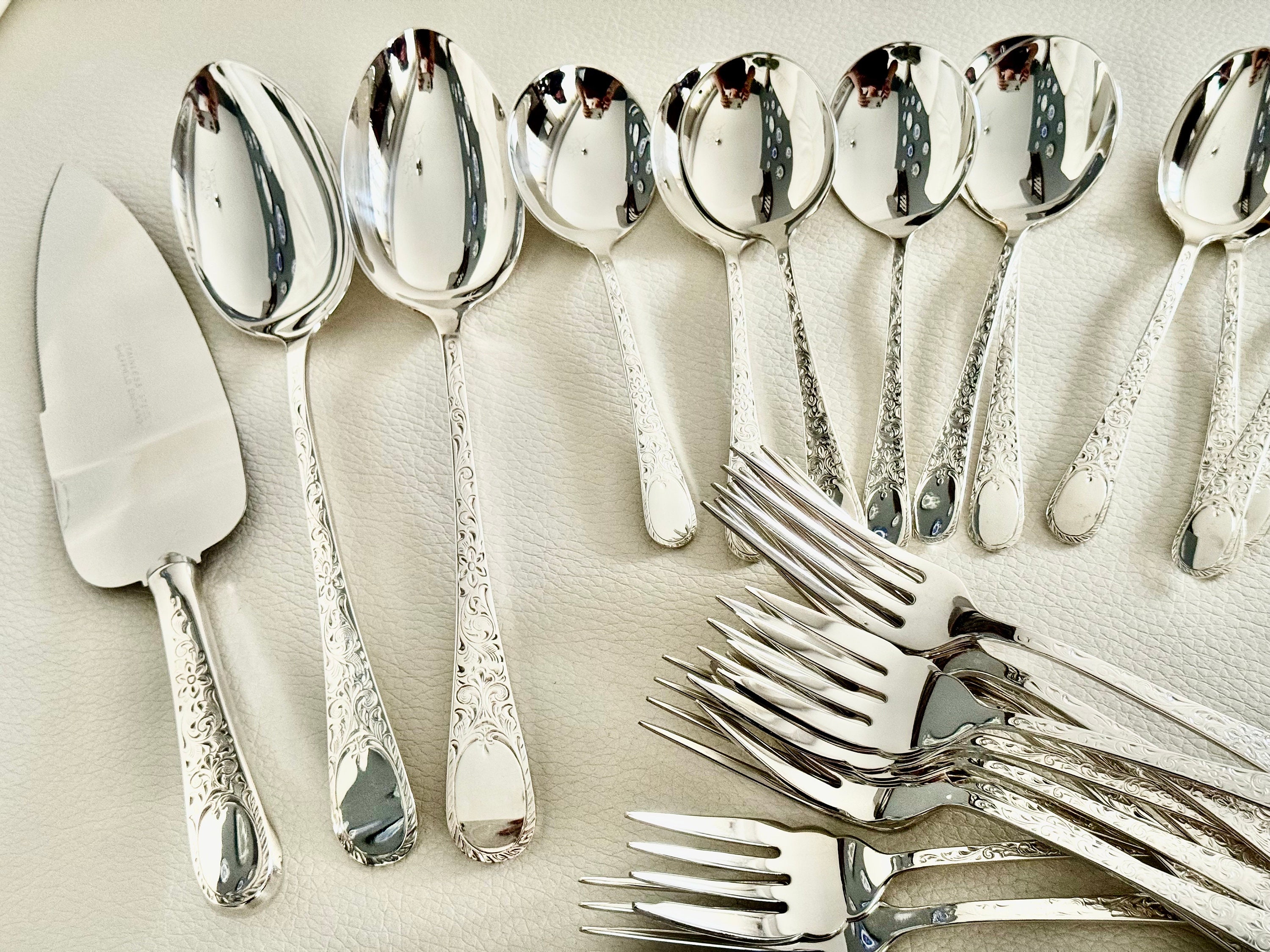 Vintage Birks Regency — Silver Plated — Carillon — Luncheon Set for Two Persons 8pcs