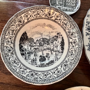 Vintage Royalty Wall Plates – Black & White Gallery Collection, Ceramic Porcelain bild 7