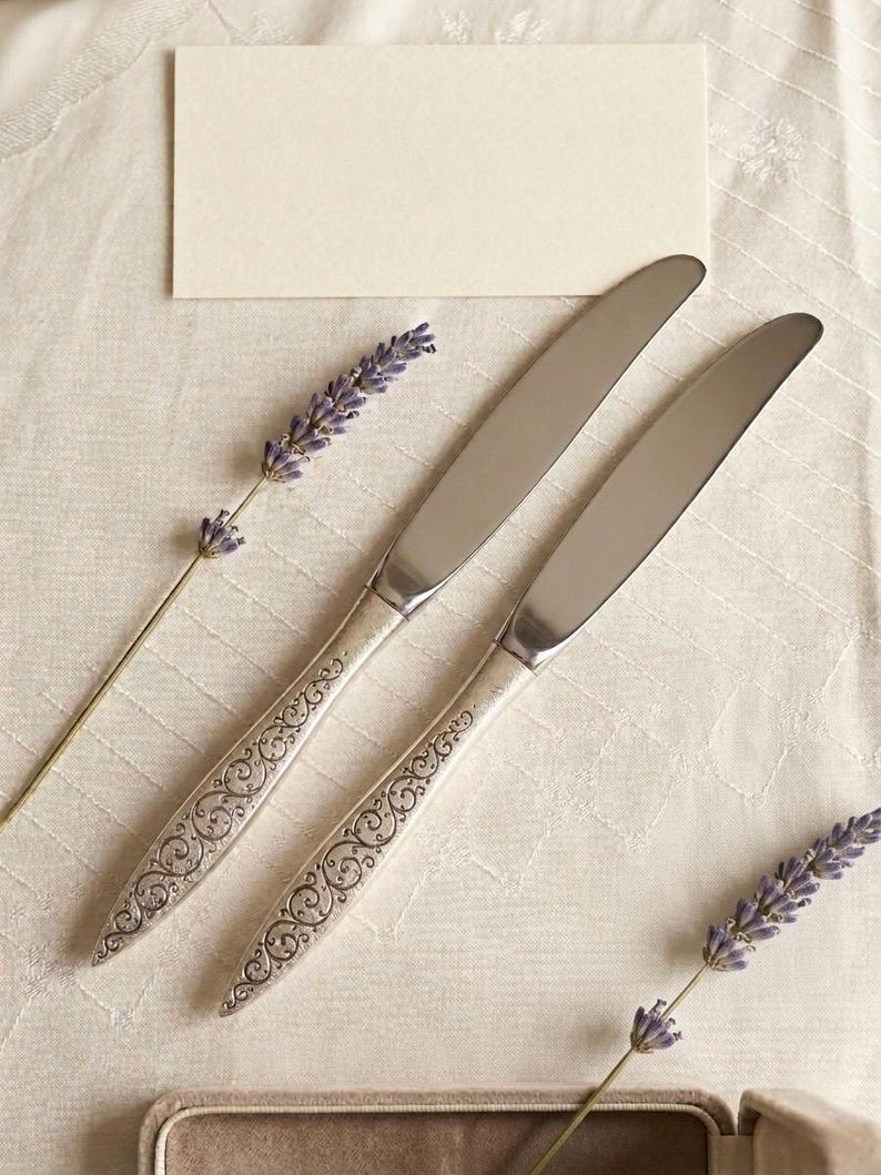 Wallace “Spanish Lace” Sterling Handle Knife – 1964 – Elegant Hollow Knife 画像 2
