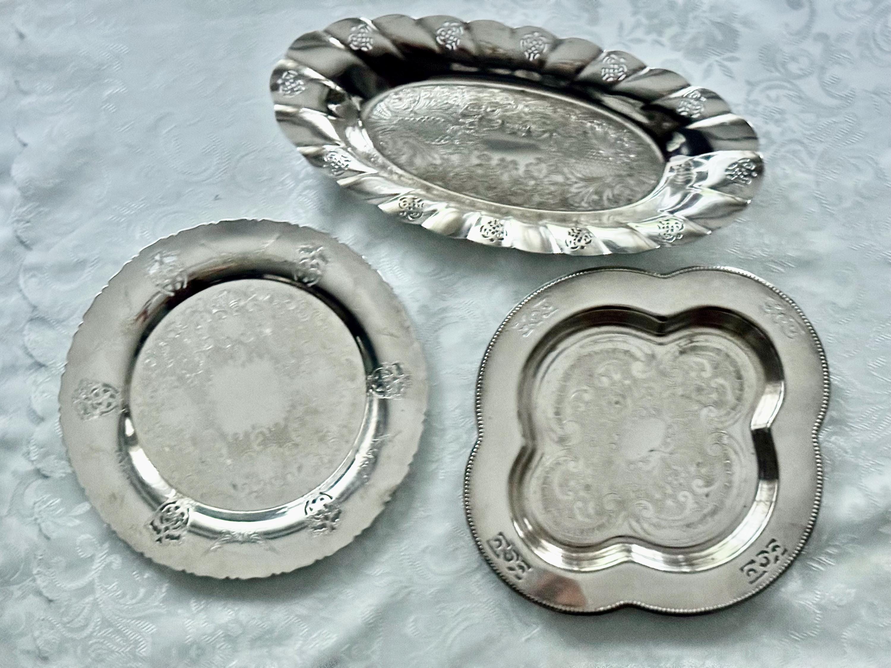 Vintage Canadian Silverplated Perforated Trays – Variety of Designs – Made in Canada – Sold Individually