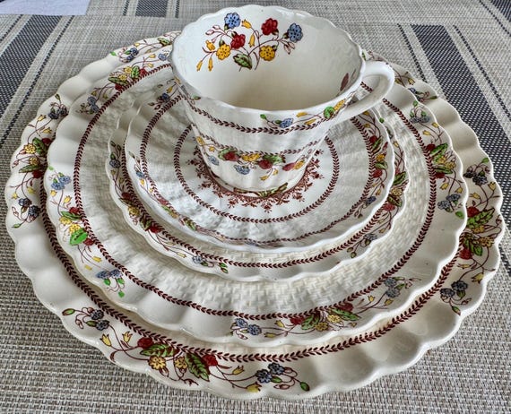 Vintage Spode England - Cowslip - Dinner Plates - Etsy