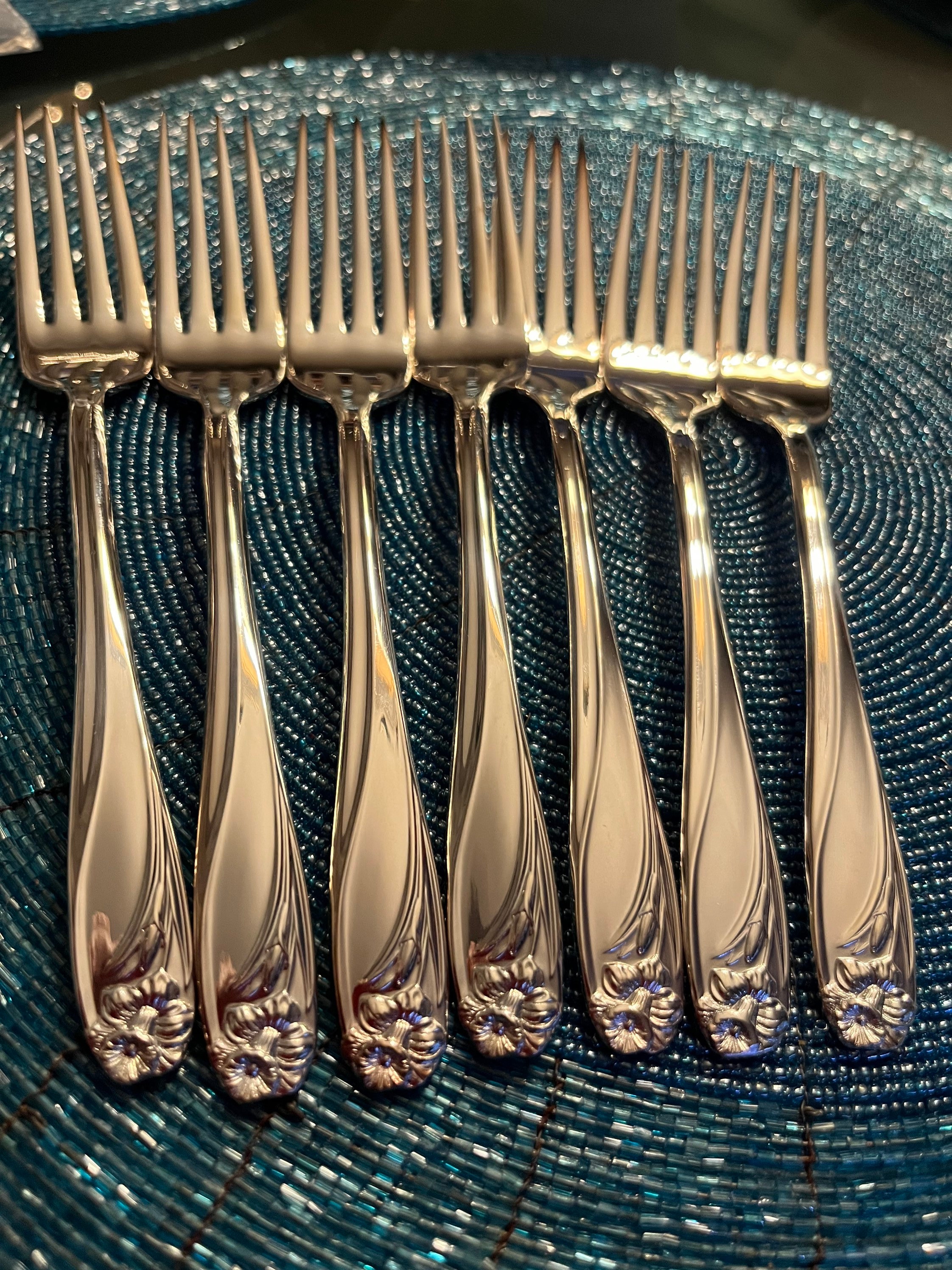 Vintage 1847 Rogers Bros Silver Plated “Daffodil” - Custom Silverware Sets for 12 Persons