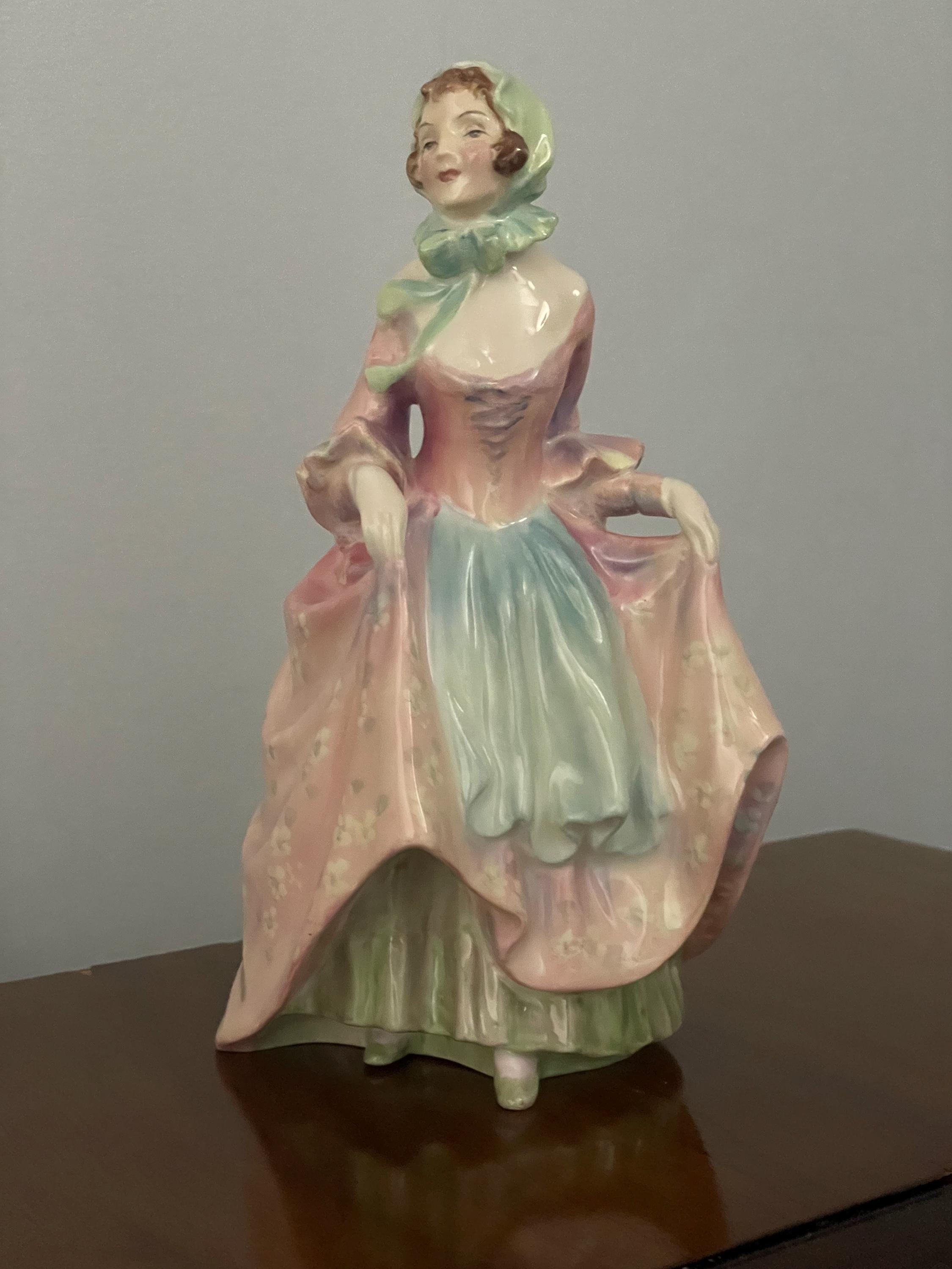 Vintage Royal Doulton Suzette HN 2026 Figurine Leslie Harradine 1949–1959 English Bone China Lady