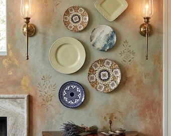 Curated Vintage Plate Wall Set – European Cottage Decor