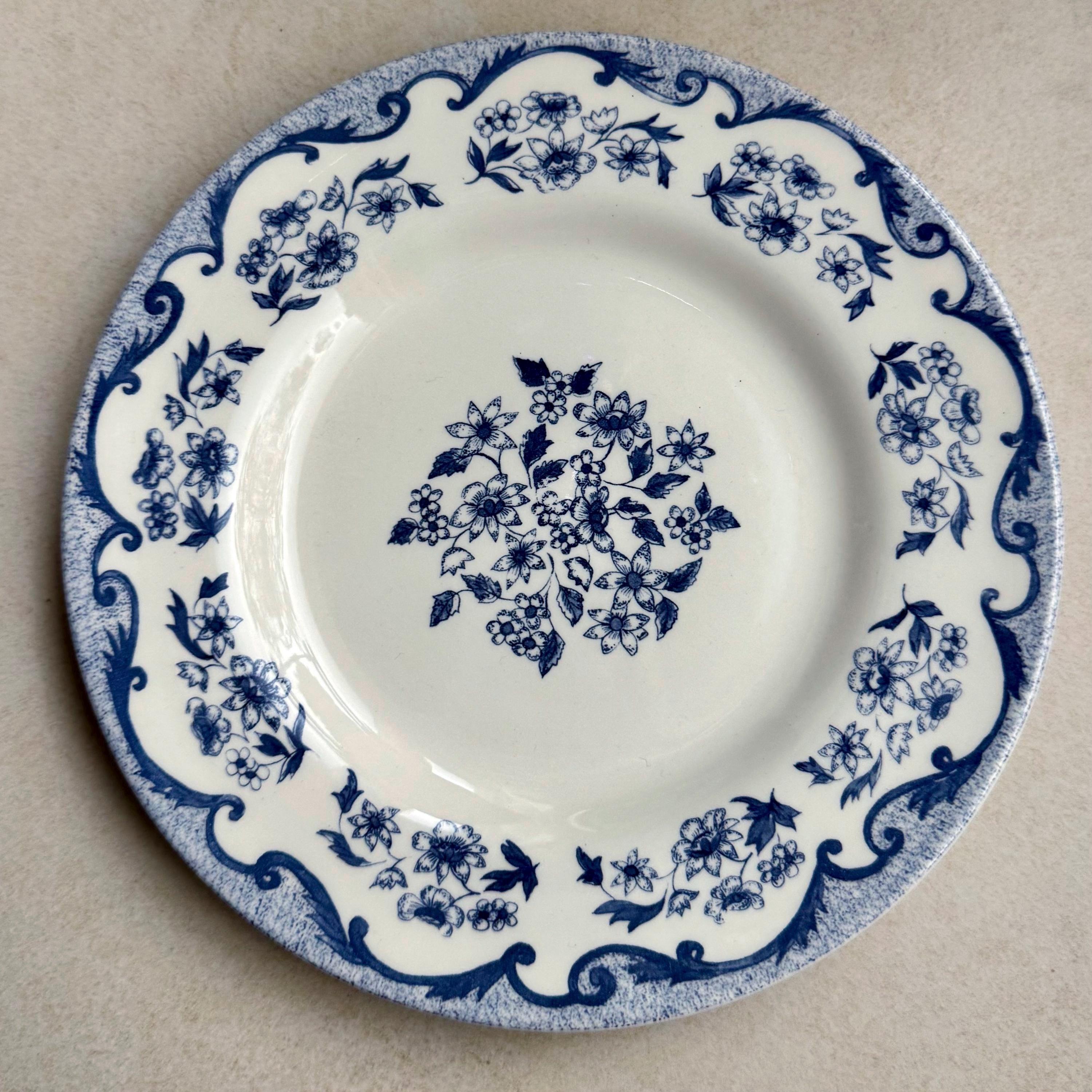 Blue & White Vintage Inspired Salad Plates | Gallery Wall Decor England | Sold Individually