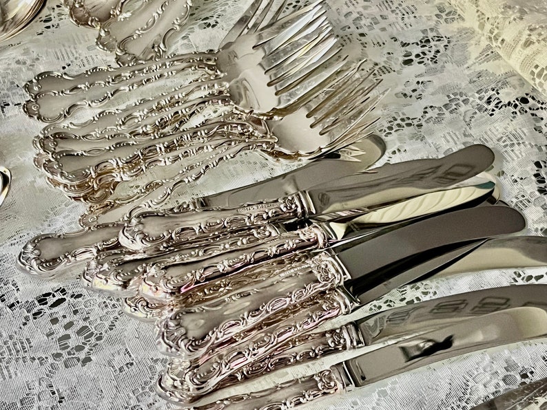 Vintage Birks Regency Silver-Plated Flatware Set – Louis De France Service for 4 image 6