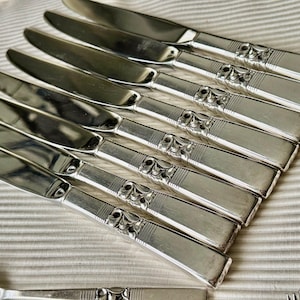 Vintage 1948 Morning Star Silverware Set – Art Deco Community Oneida for 8 (48pcs) image 18