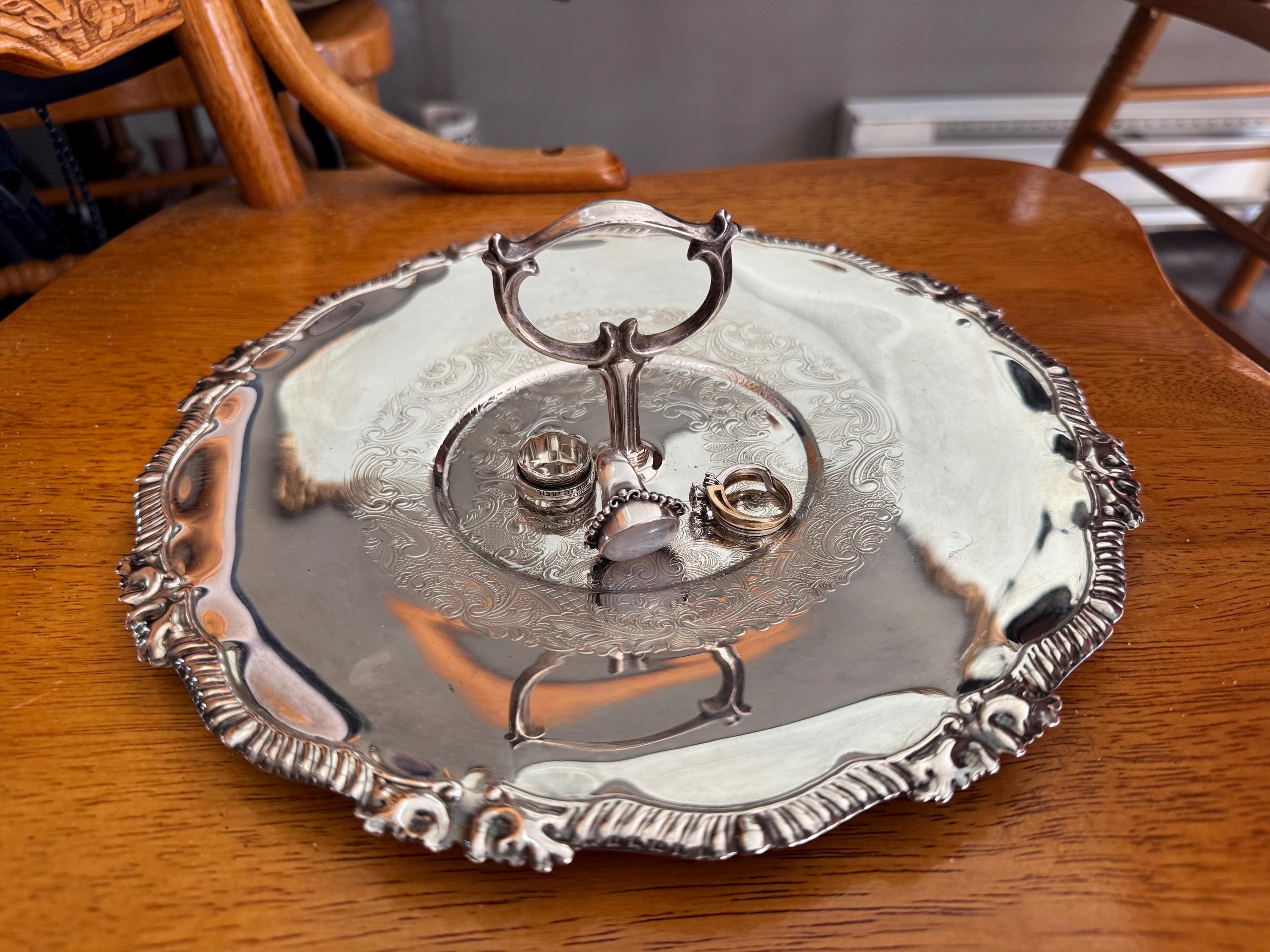 Marlboro Plate Handled Tray – E.P. Copper Canada – 10” Engraved