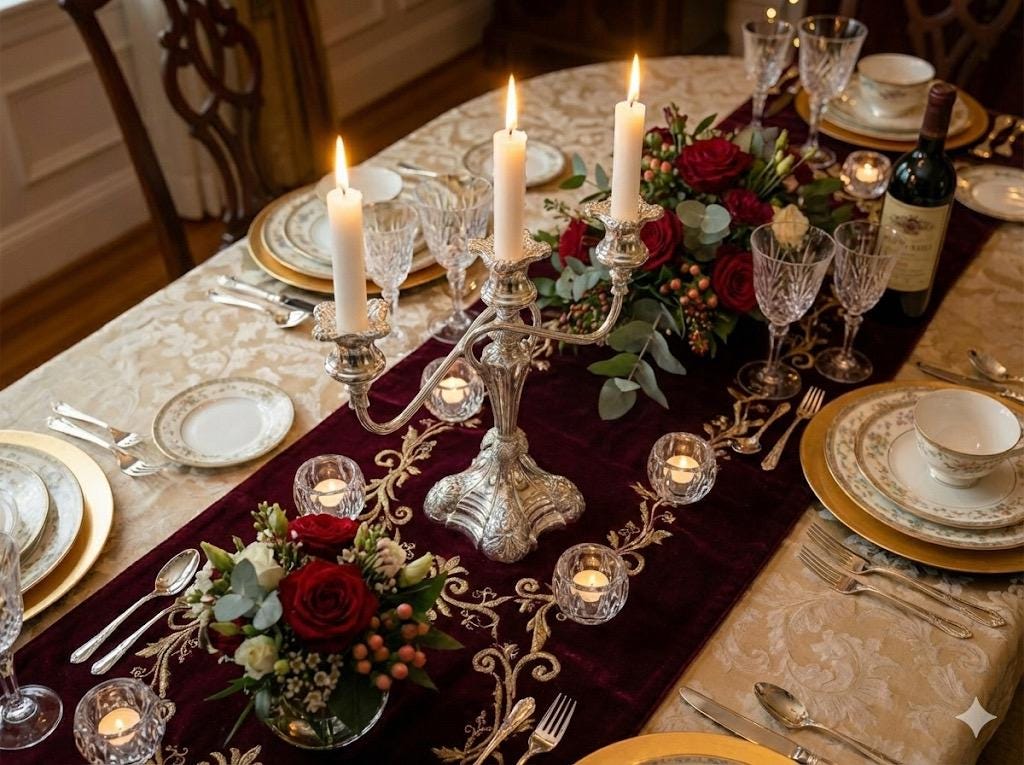 Vintage Ornate Silverplate Three-Light Candelabrum | Rococo Style Candle Holder | Elegant Table Centerpiece