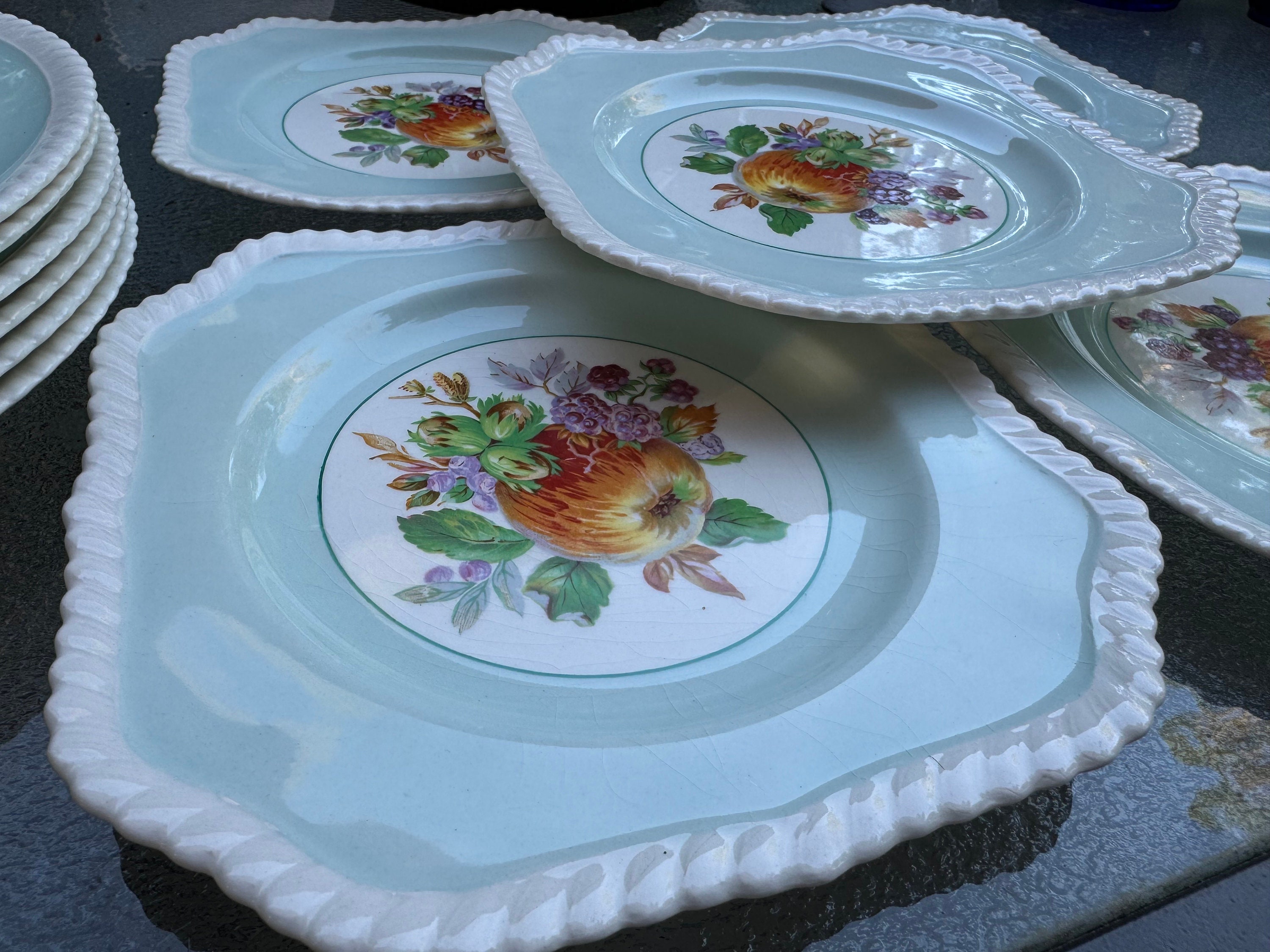 Vintage California by JOHNSON BROTHERS Dinner and Luncheon Plates - 6 of each