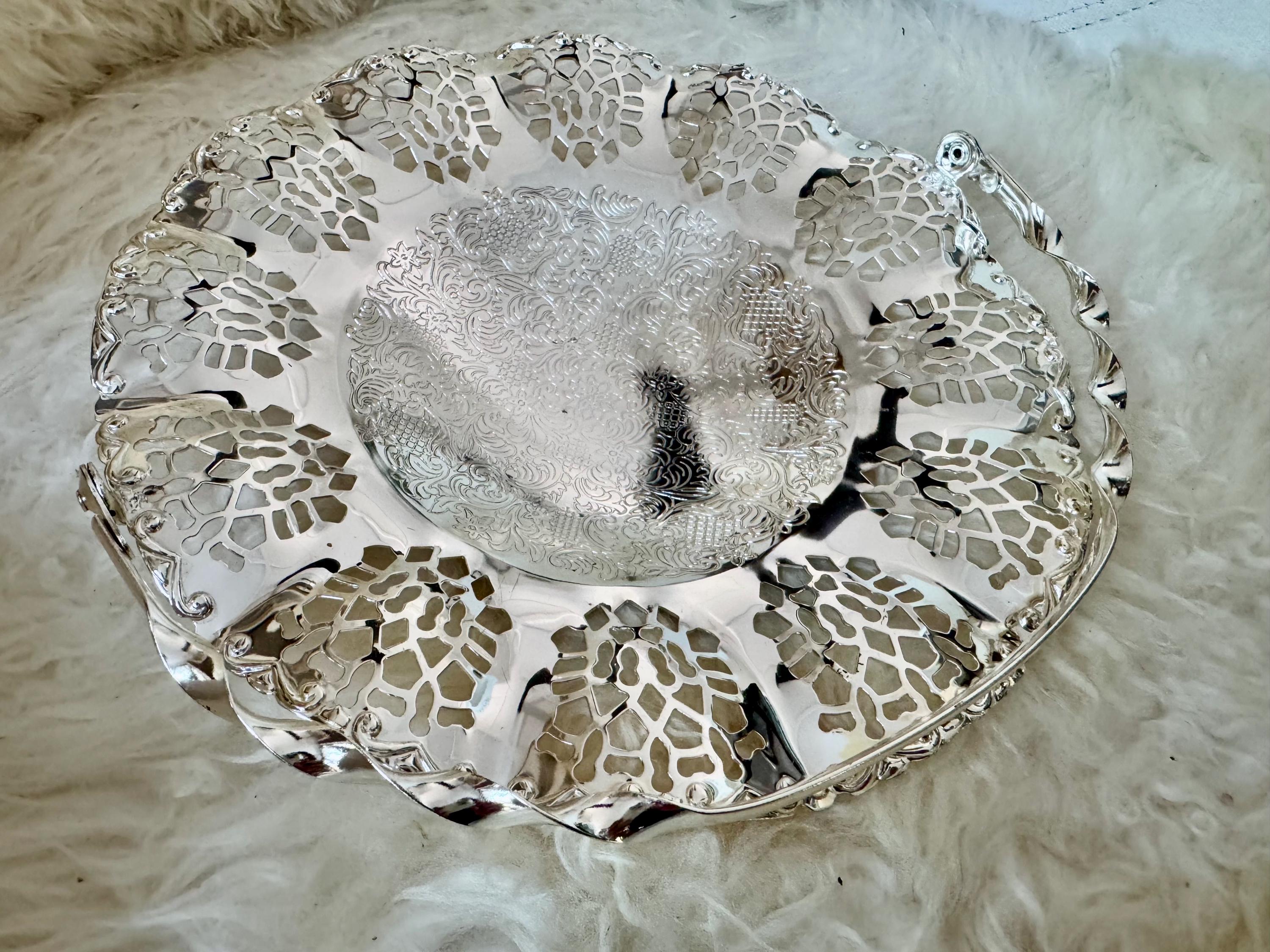 Vintage Mayell Silver Plated Baskets – EP Steel – Made in England