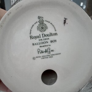 Royal Doulton Balloon Sellers Figurines, Hand-Painted English Porcelain, Vintage Collectible image 12