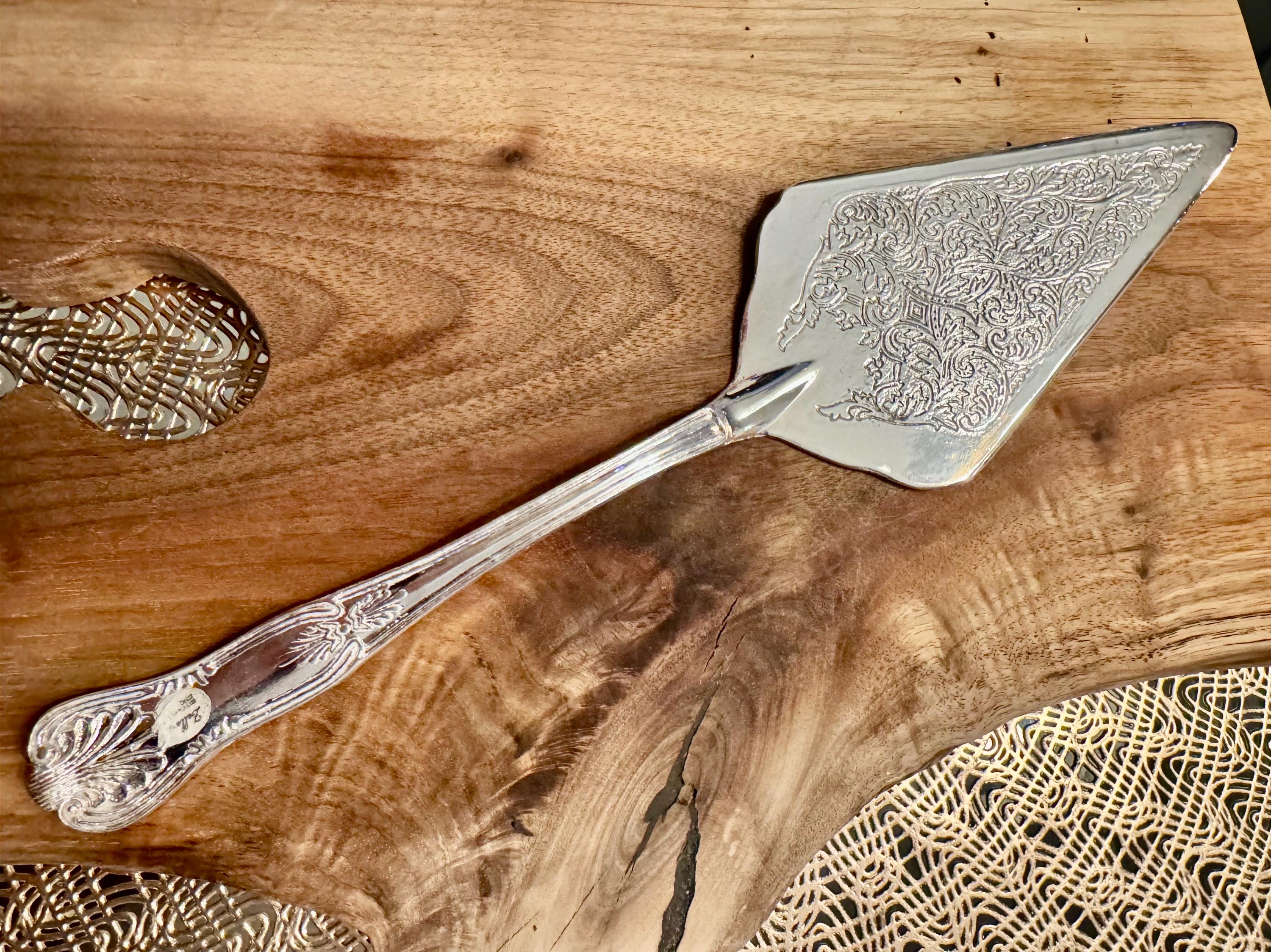 Vintage Silver Plated Triangular/Rectangular Wedding Cake Pie Servers - Sold Individually - Pick your favorite