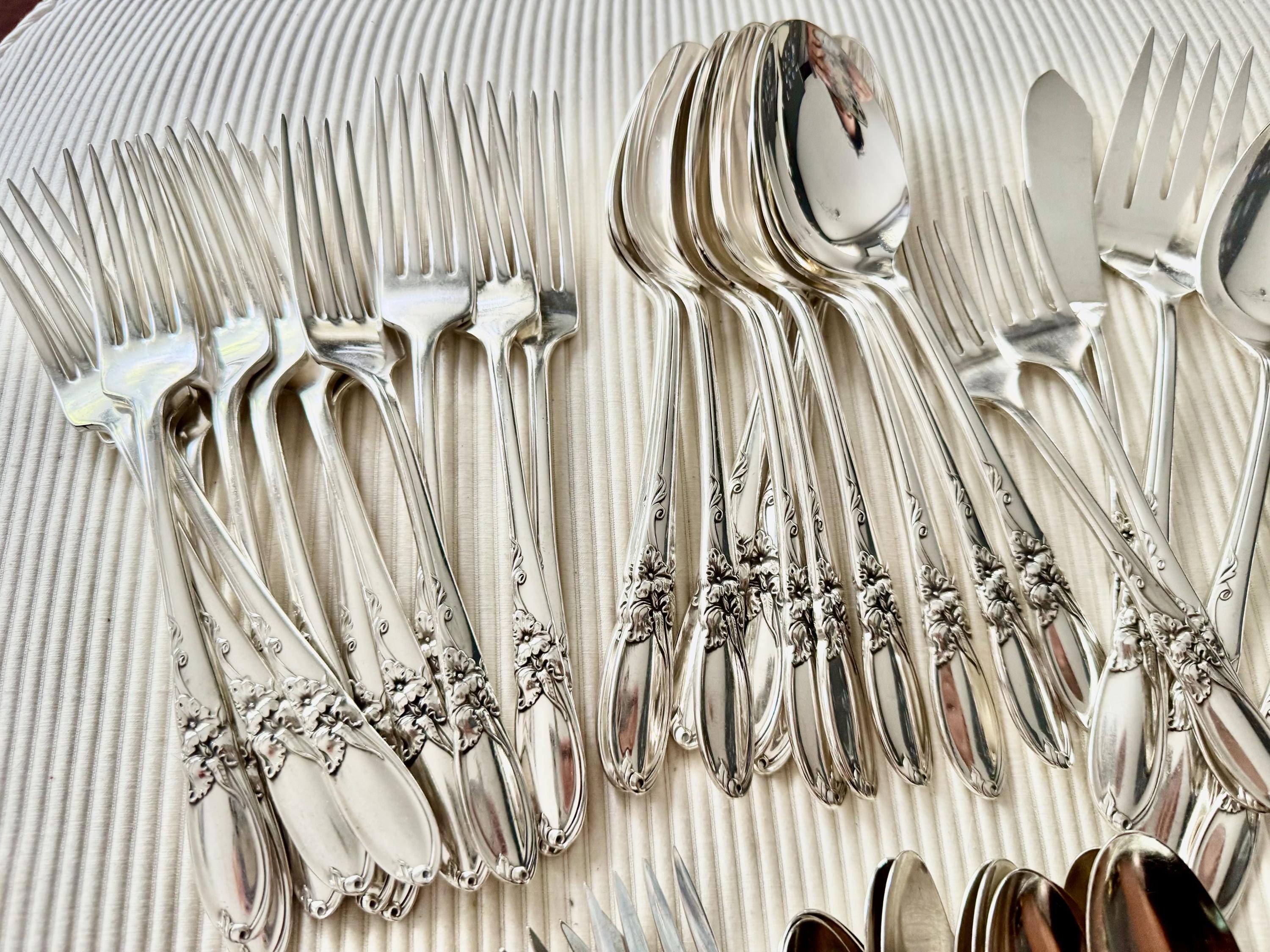 その他 Pure silver set. 20th century vintage Vintage White Orchid Silverware Set: 1953 Community Silverplate