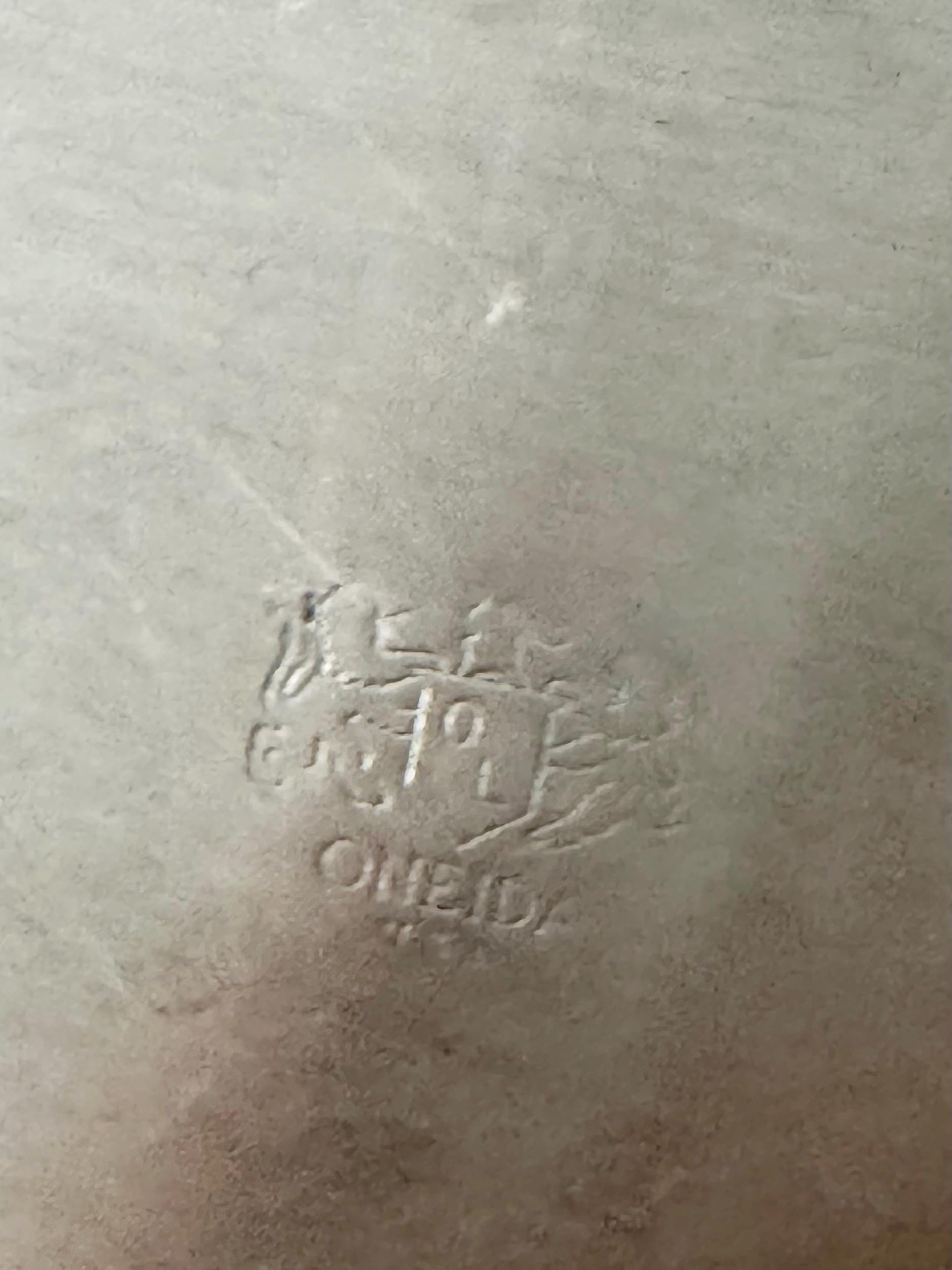 Vintage Oneida USA Silverplate Heavy Serving Tray | 15 1/4” Ornate Floral Round Platter