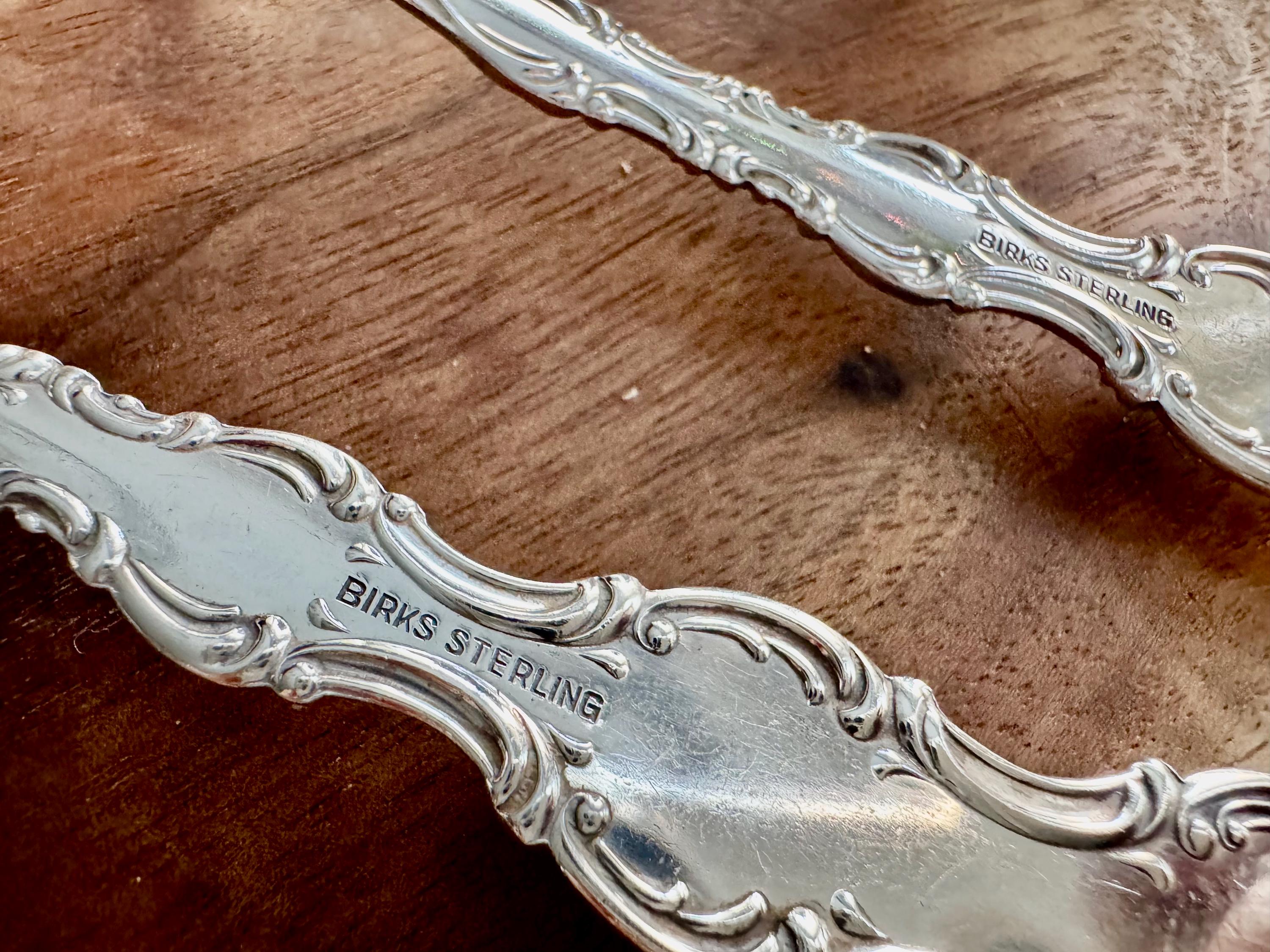 Vintage Birks Sterling Silver “Pompadour” Dinner Fork 7” – Sold Individually