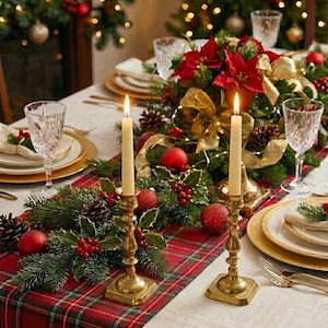 Vintage Brass Candle Holder Collection — Sold in Pairs or Standalone Candelabras 2. Medium Pair 7 1/4
