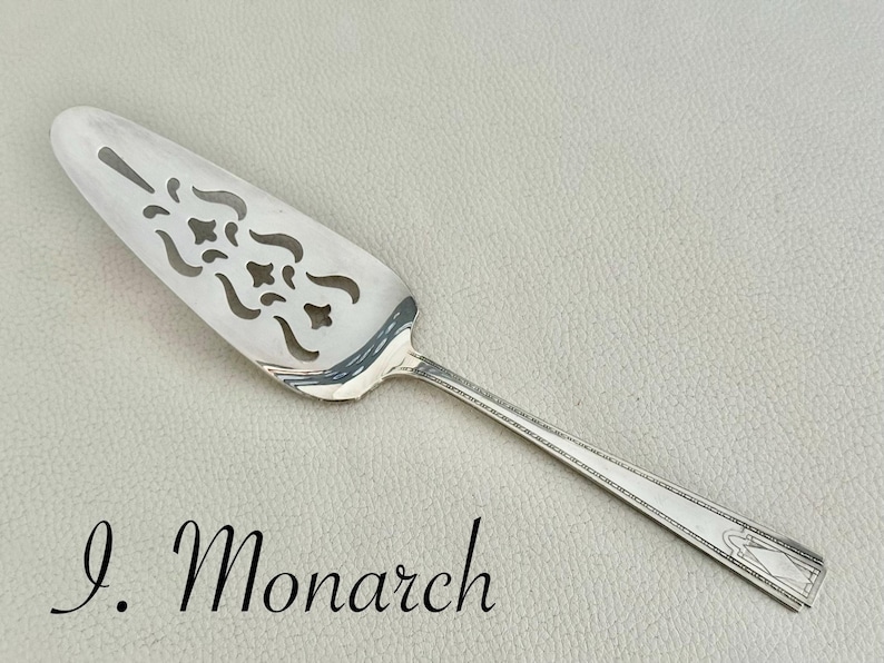 Vintage Perforated Silver Plated Cake Pie Servers - Sold Individually - Pick your favorite Style I: Monarch