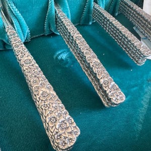 Love-Precious Flower (Silverplate, 1970) by INTERNATIONAL SILVER – Complete Flatware Set for 10 and more