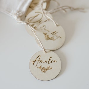 personalisierte Platzkarten aus Holz, für Hochzeit / Feier / Geburtstag, Tischkarten mit Namen,