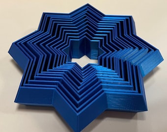 Fidget Toy - 3D Printed Toy - Sensory Stim ADHD Fidget - Stress Relief - Flexible Articulated Star - Christmas Gift