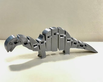 Flexible Articulated Dinosaur - 3D Printed Dinosaur - Fidget Toy - Flexi Brontosaurus - ADHD Fidget - Kid's Toy - Christmas Gift