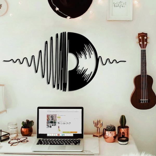 Record Metal Wall Decor,Music Lover Gift, Home Wall Art, Metal Wall Decoration, Metal Art, Housewarming Gift