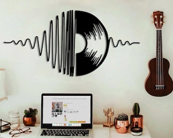 Record Metal Wall Decor,Music Lover Gift, Home Wall Art, Metal Wall Decoration, Metal Art, Housewarming Gift