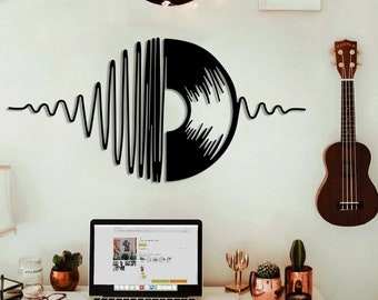 Record Metal Wall Decor,Music Lover Gift, Home Wall Art, Metal Wall Decoration, Metal Art, Housewarming Gift