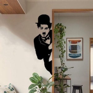 Chaplin line art - Etsy 日本