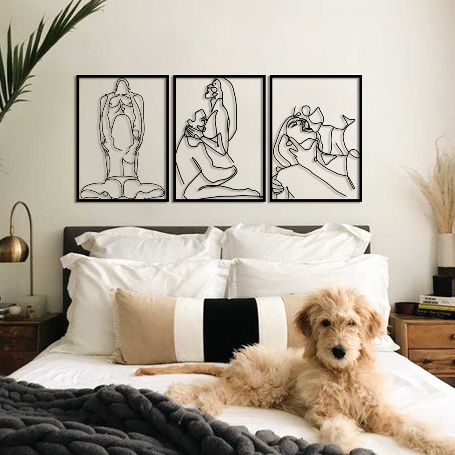 Set of 3 Wall Art Framed for Romantic Bedroomsensual - Etsy UK