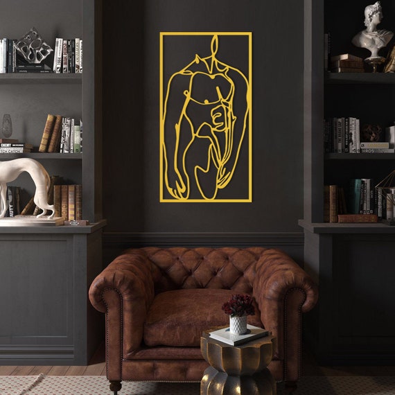 Man wall art deals