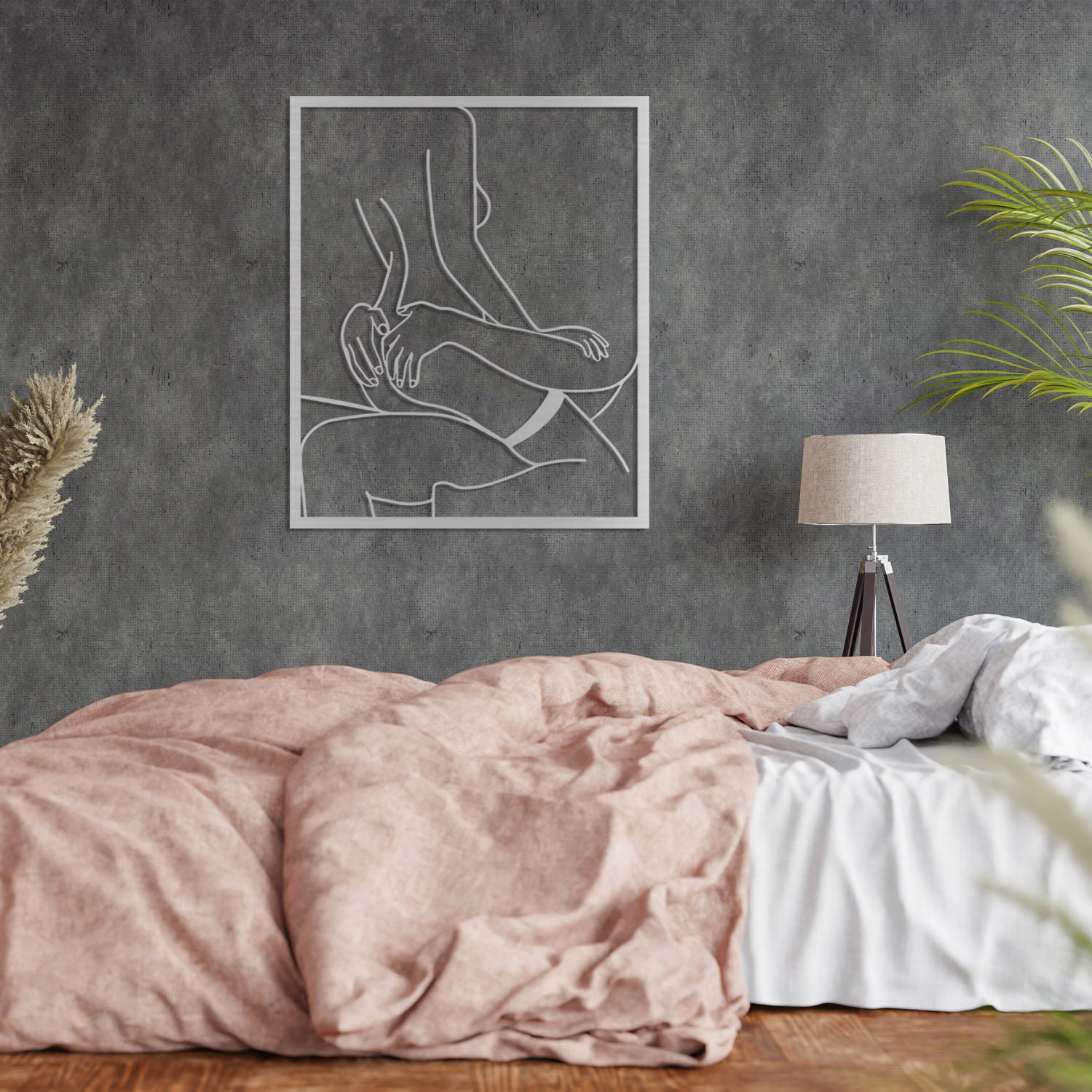 Sensual Bedroom Wall Artsensual Metal Arterotic Line - Etsy