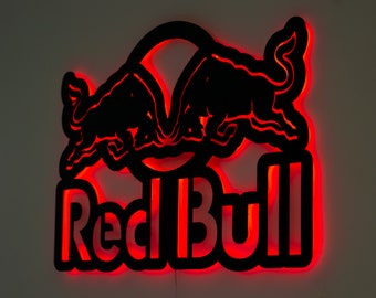 Red Bull neon sign, Red Bull Metal Neon sign, Red bull Gift
