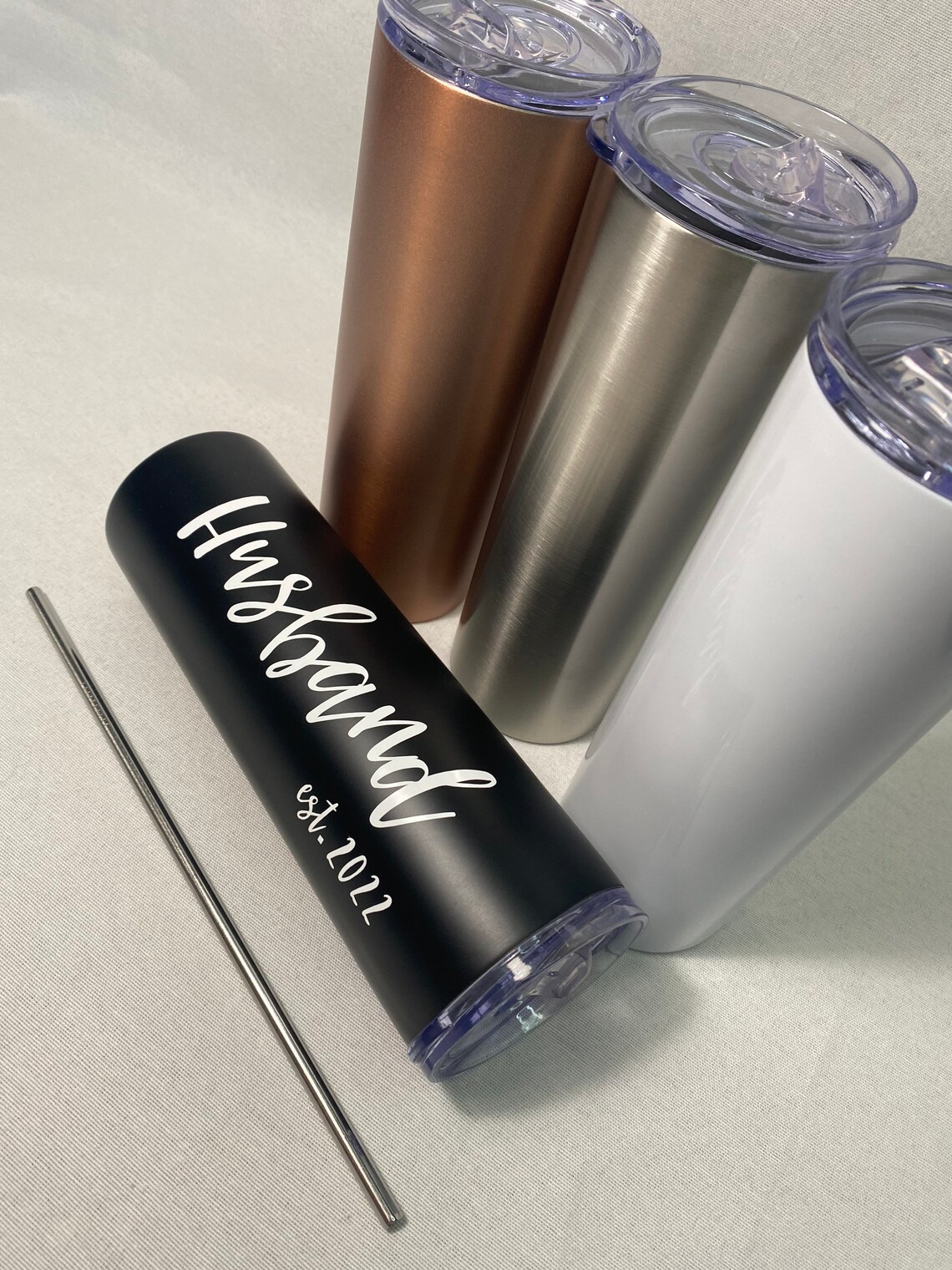 Personalized Tumbler With Straw Etsy