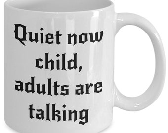 Quiet Now Child mug! | Lady Dimitrescu inspired mug | Resident Evil Village inspired mug | Coffee mug video games | Tea mug |