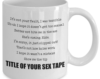 Title of your Sex Tape Brooklyn 99 mug | Brooklyn 99 merch | Jake Peralta mug | Jake Peralta Brooklyn 99 | Brooklyn nine nine | B99 gift