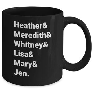 RHOSLC cast mug in black | RHOSLC gift | RHOSLC mug | Real Housewives of Salt Lake City | Real Housewives gift | Bravo tv gift | Bravo mug