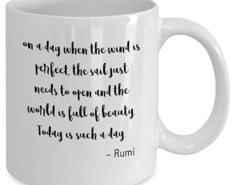 Rumi 'sail' quote mug | Rumi quote mug | Motivational quote mug | Inspirational quote mug | Rumi gift | Rumi mug | Rumi mug quote |