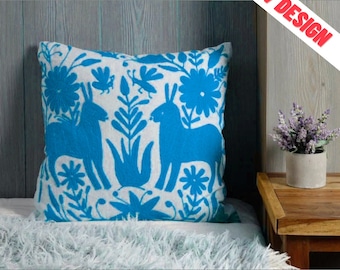 Suzani cushion cover, Embroidered cushion, Animal Embroidered, Hand embroidered Cushion, Sofa cushion, Home Decor Cushion, Christmas gift